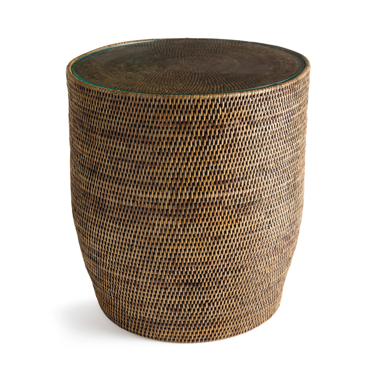 BURMA RATTAN SIDE TABLE - Warm Brown