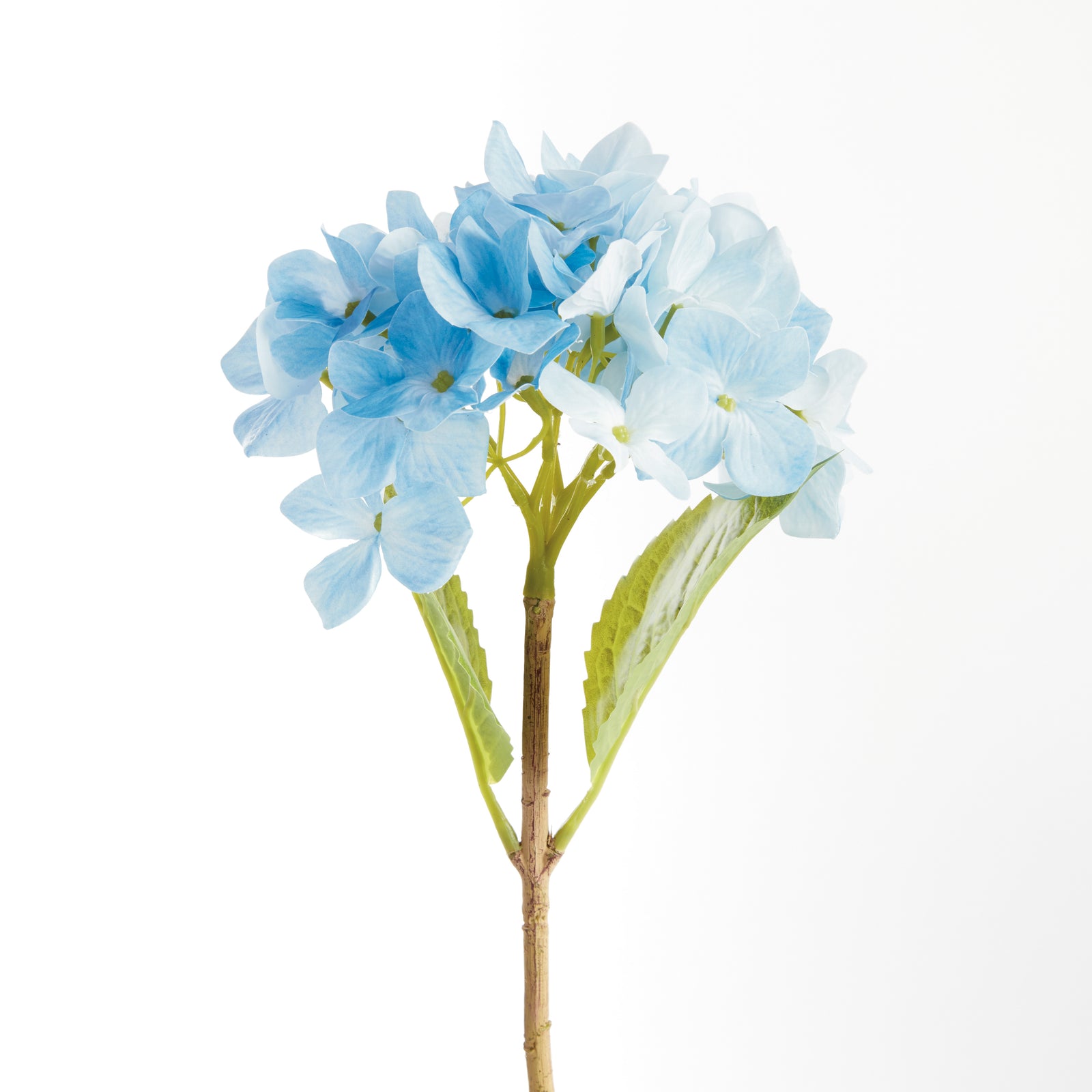HYDRANGEA STEMS 18", SET OF 6 - Light Blue
