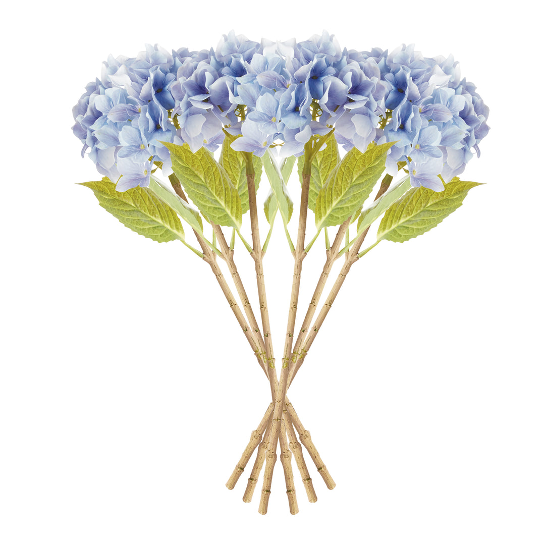 HYDRANGEA STEMS 18", SET OF 6 - Purple