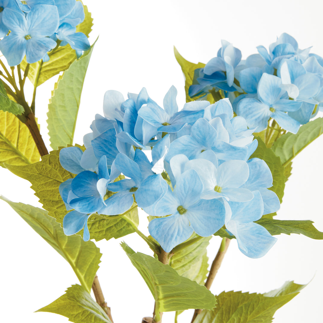 HYDRANGEA BRANCHES 31", SET OF 2 - Light Blue