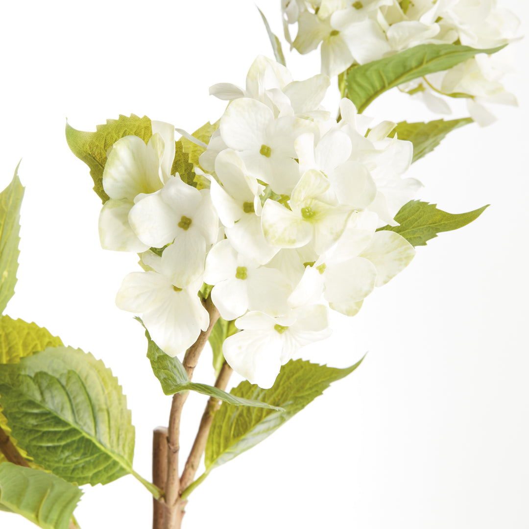 HYDRANGEA BRANCHES 31", SET OF 2 - White