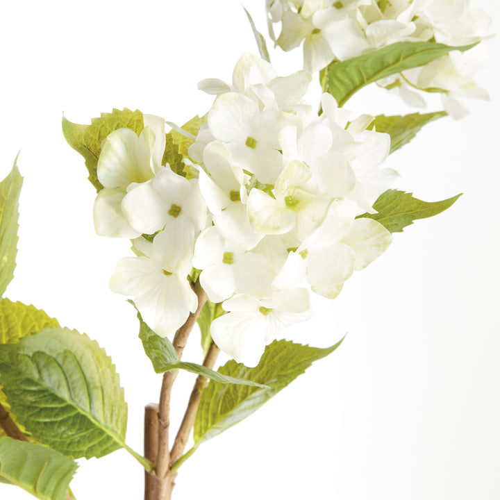 HYDRANGEA BRANCHES 31", SET OF 2 - White
