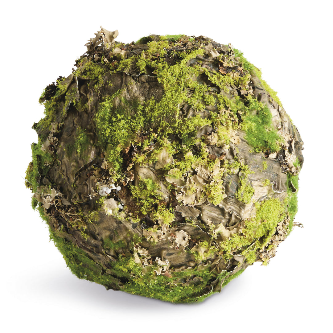 MOSSY LICHEN ORBS 8" ST/2 - Natural/Moss