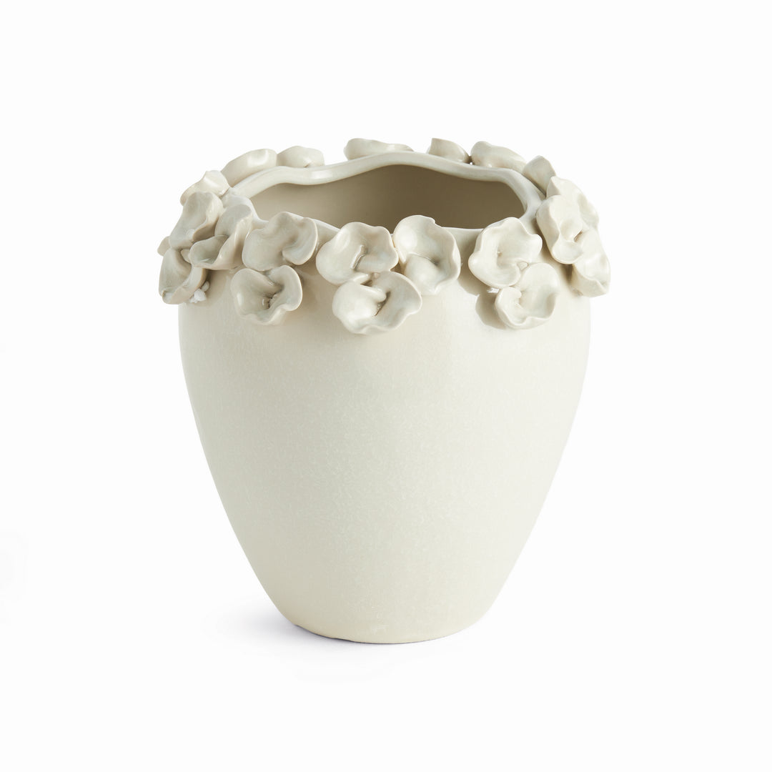 PETITE FLEUR VASE TALL - White