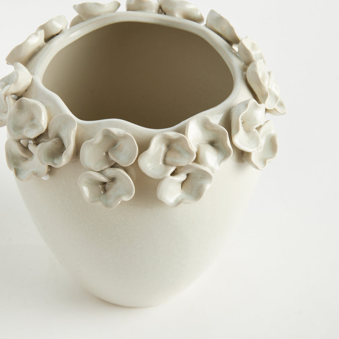 PETITE FLEUR VASE TALL - White