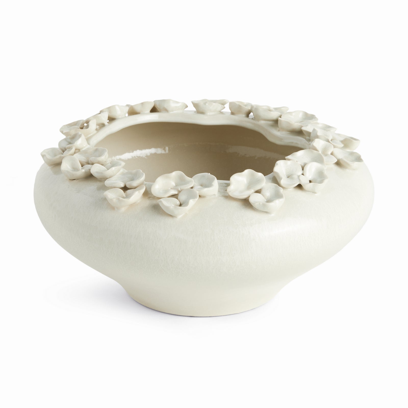 PETITE FLEUR DECORATIVE BOWL - White
