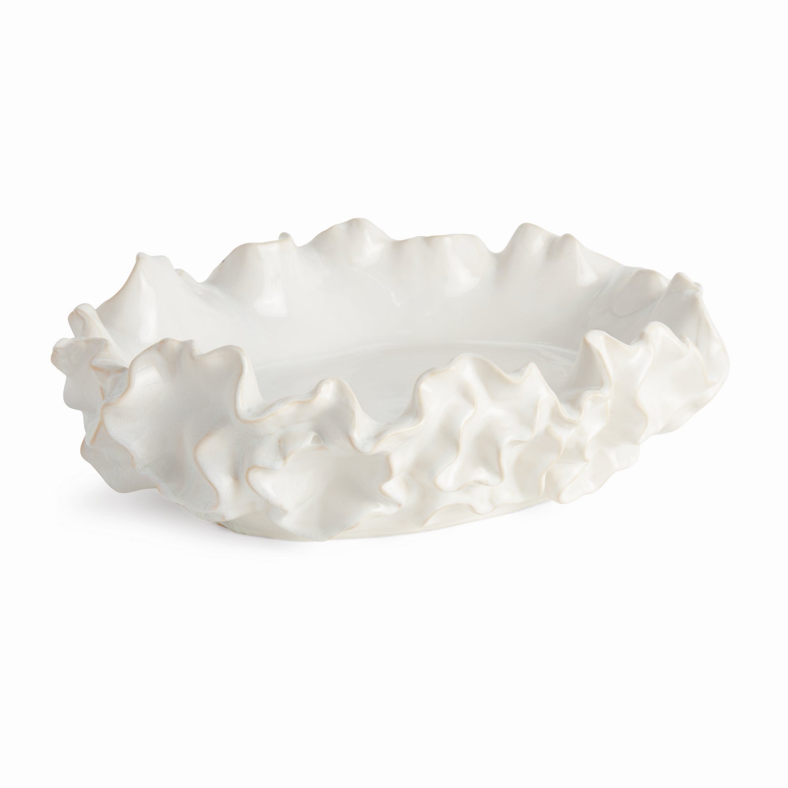 CAMILLA DECORATIVE BOWL LARGE - White