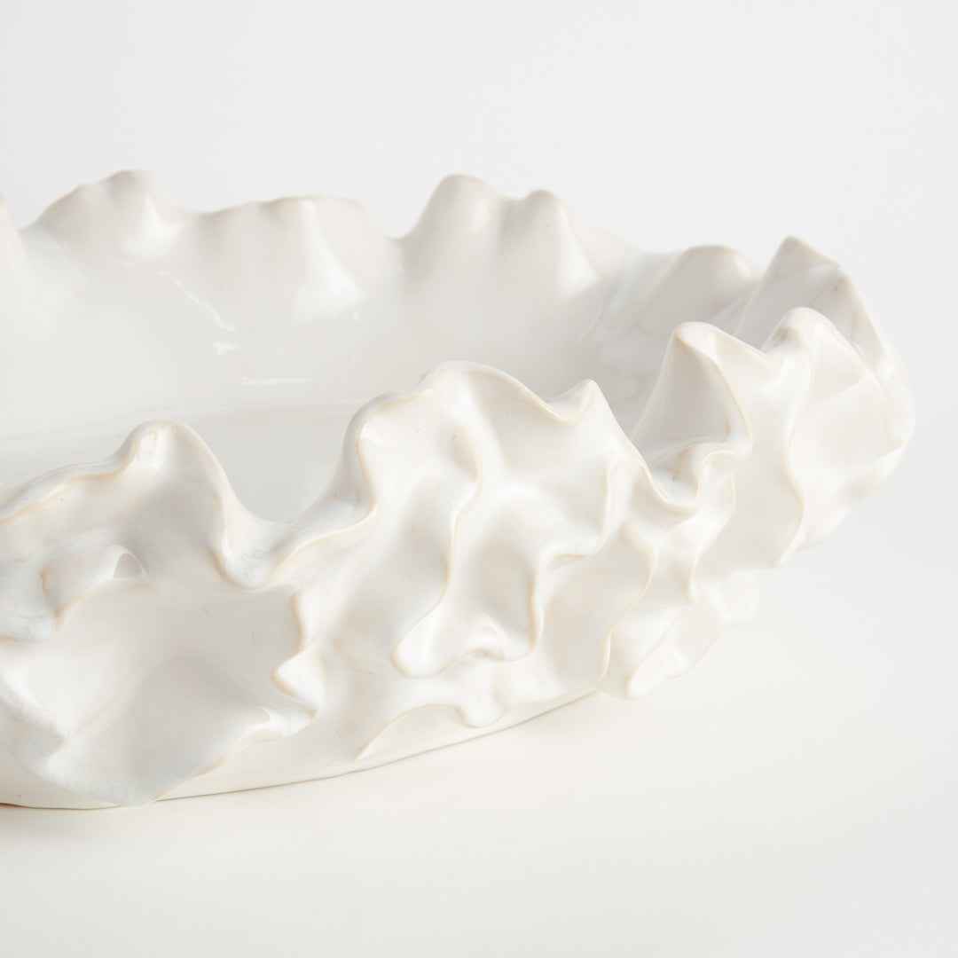 CAMILLA DECORATIVE BOWL LARGE - White
