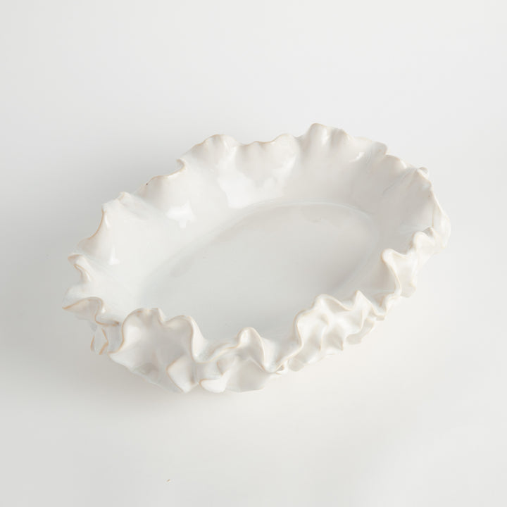 CAMILLA DECORATIVE BOWL LARGE - White
