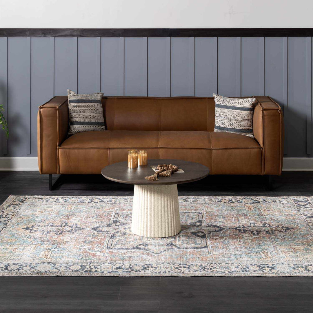 Green Nisa Tumble Dry Washable Rug