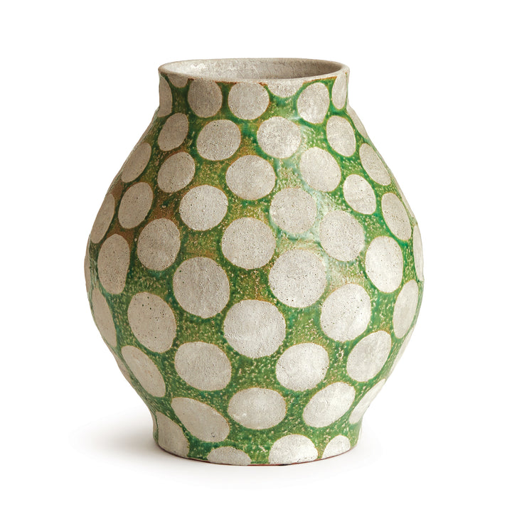 KILEY VASE LARGE - Green / Light Gray