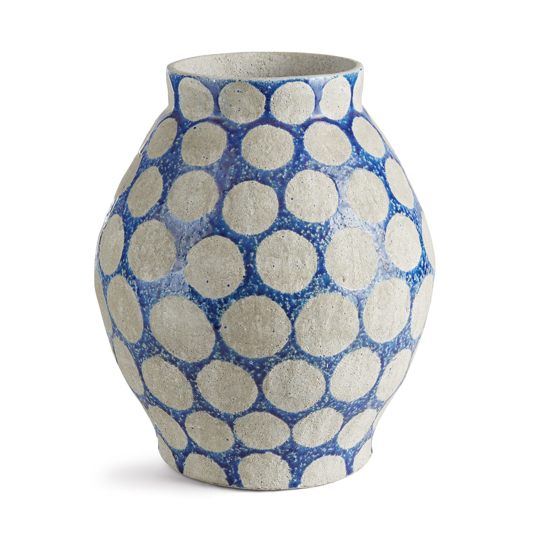 KILEY VASE LARGE - Cobalt / Light Gray
