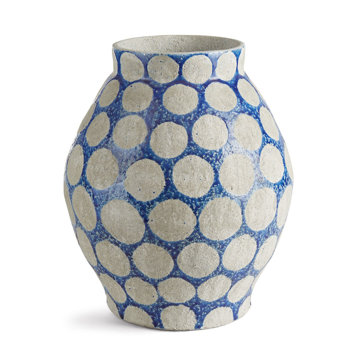 KILEY VASE LARGE - Cobalt / Light Gray