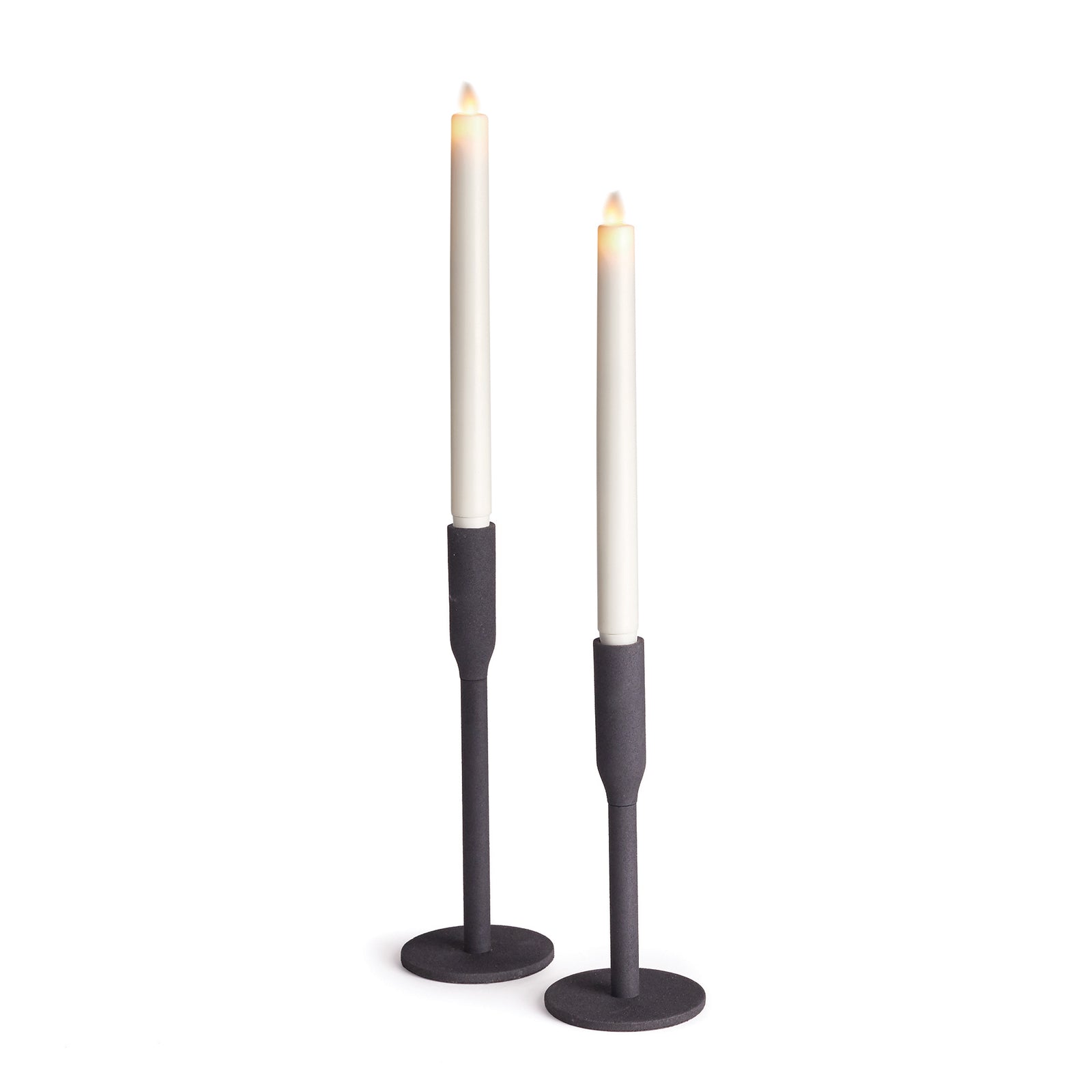 KILLIAN TAPER HOLDERS, SET OF 2 - Black