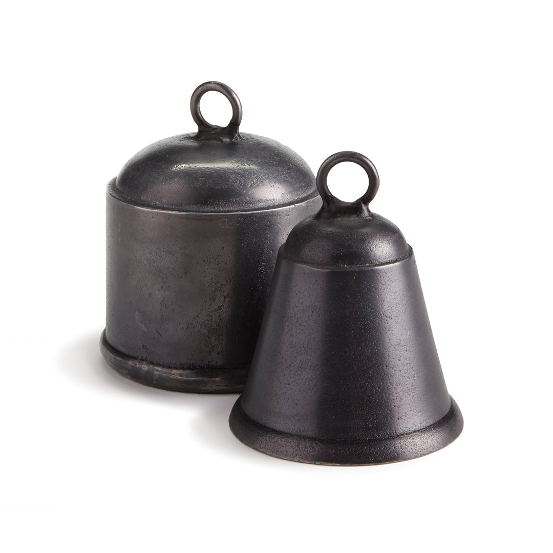 LA TAVERNA BELLS, SET OF 2 - Antique Pewter