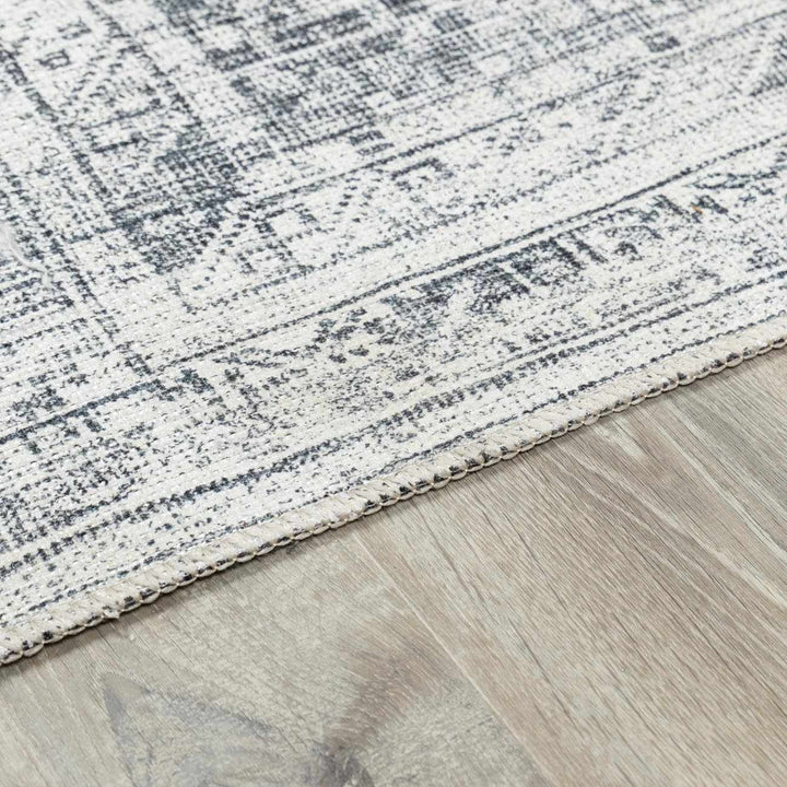 Barny Gray Blue Washable Rug