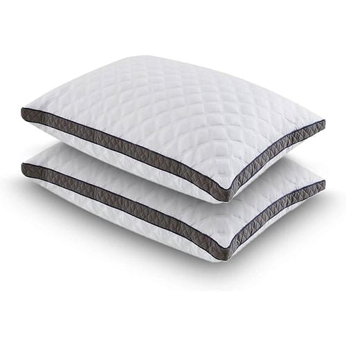 Set of 2 Standard Shredded Memory Foam Polyester Pillow with