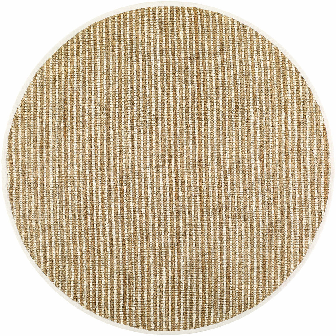 Ambel Tan&Brown Jute Rug