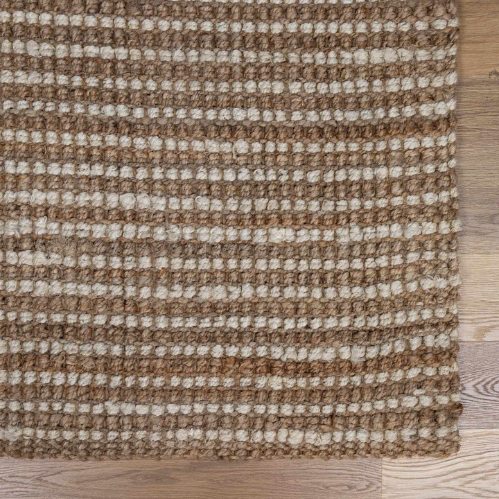 Ambel Tan&Brown Jute Rug
