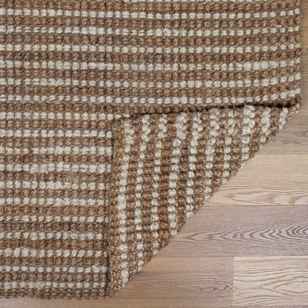 Ambel Tan&Brown Jute Rug