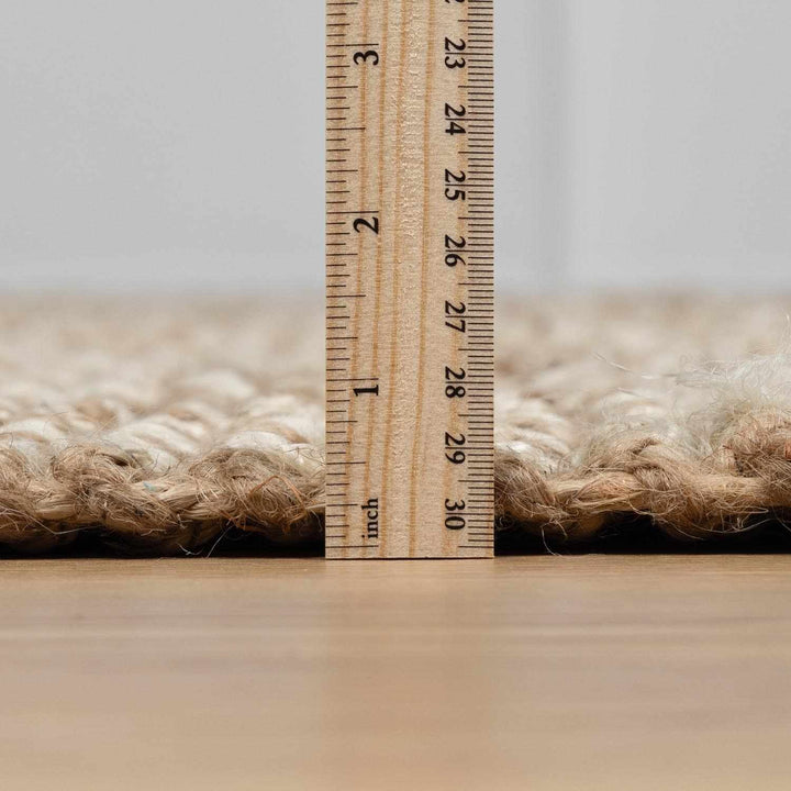 Ambel Tan&Brown Jute Rug