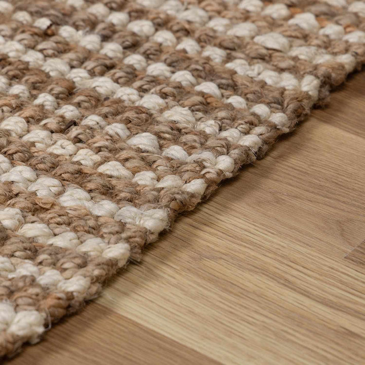 Ambel Tan&Brown Jute Rug