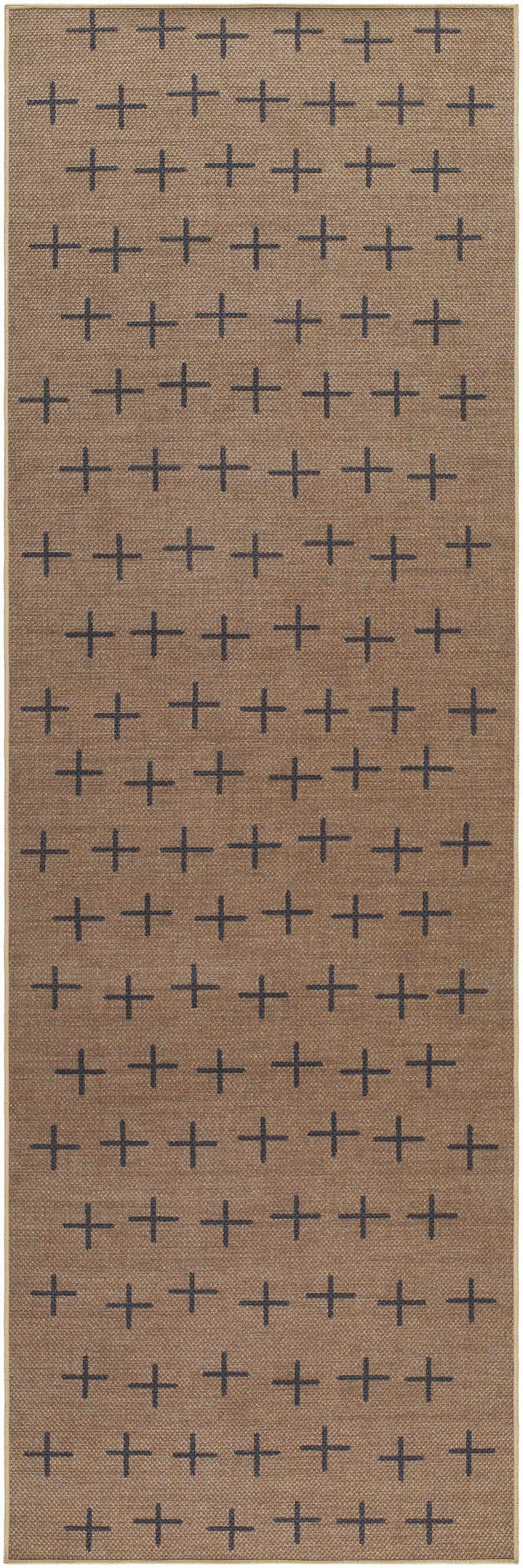 Rug with a geometric pattern on a plain background

Haimi Black Washable Jutely Rug