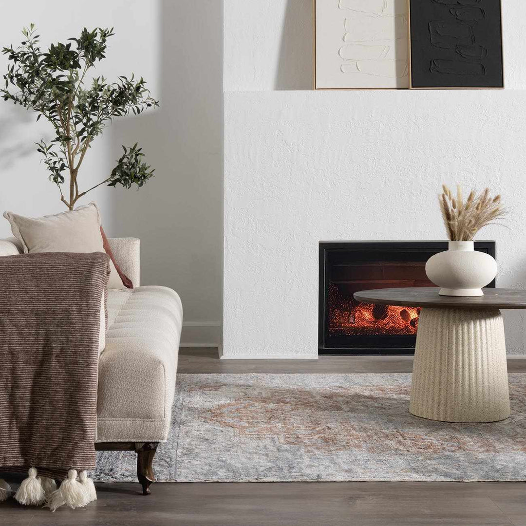 Emke Flat Pile Washable Rug