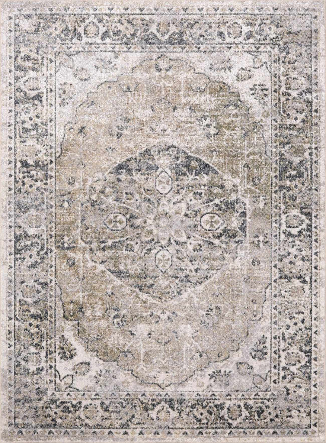 Rudo Beige Flat Pile Washable Rug