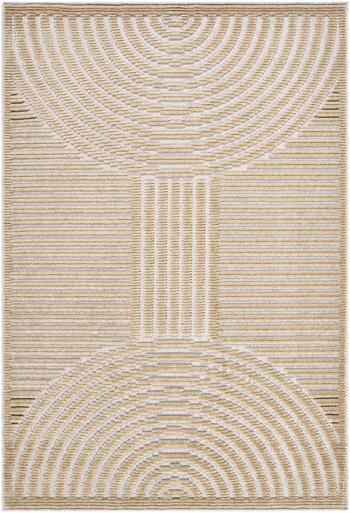 Deron Beige Washable Area Rug