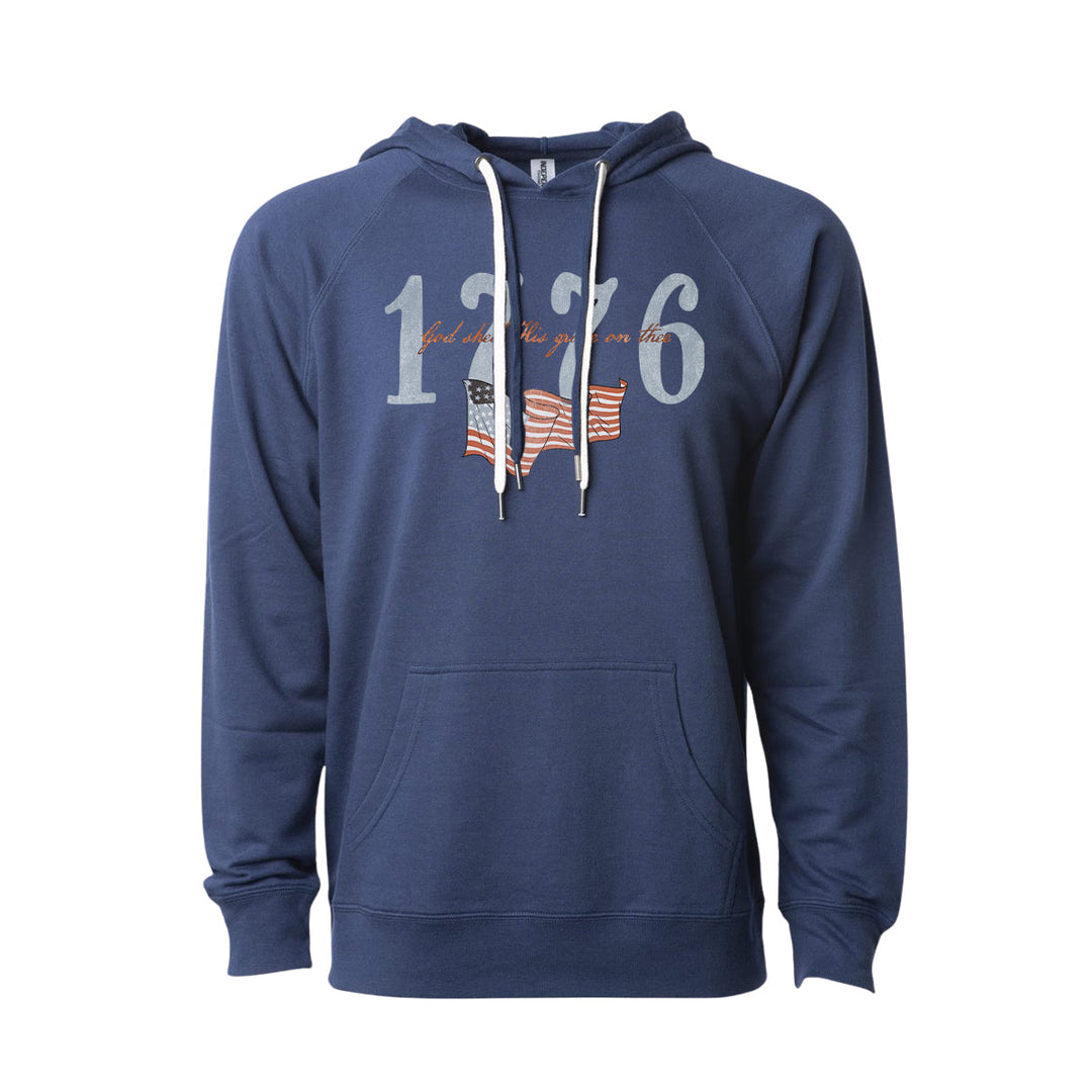 God Shed His Grace Americana Hoodie