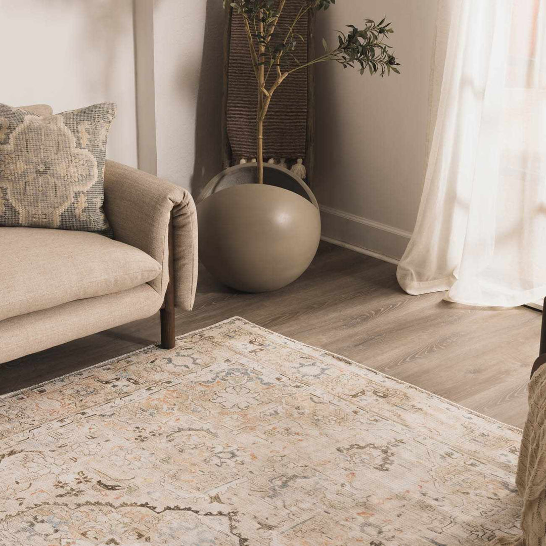 Standon Vintage Flat Pile Washable Rug