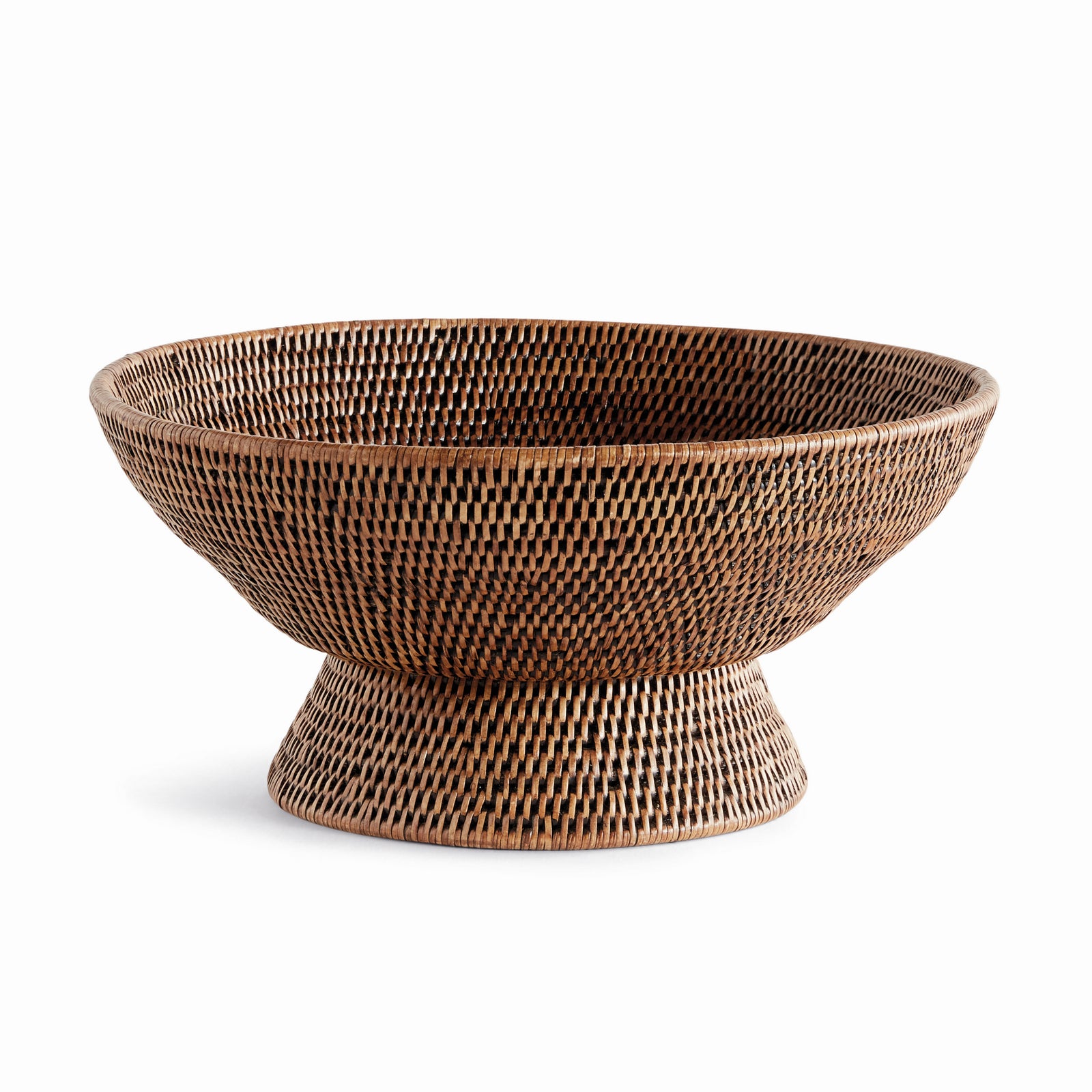 BURMA RATTAN OFFERING BOWL - Warm Brown
