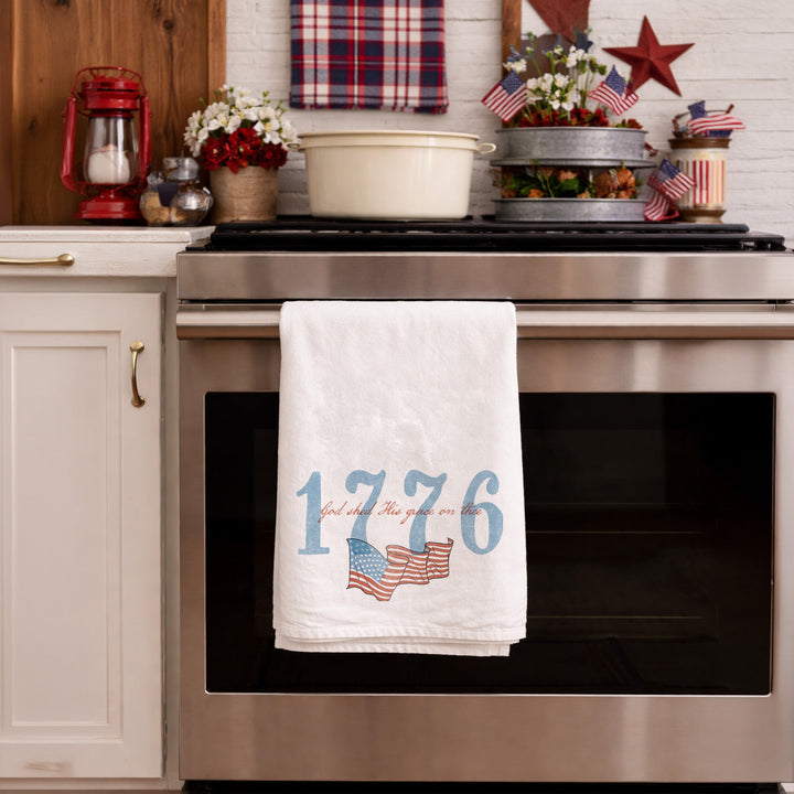 1776 God Shed His Grace Americana Towel