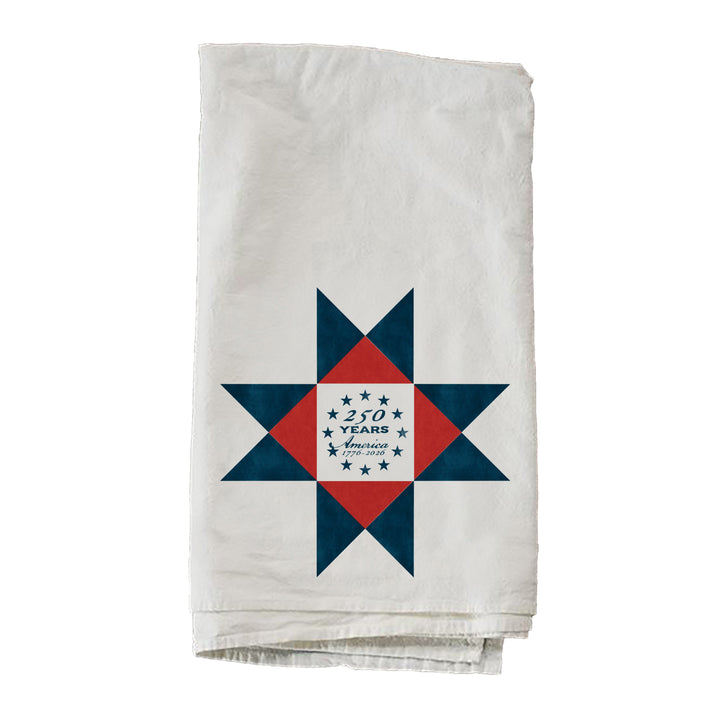 America 250 Heritage Navy Quilt Block Towel