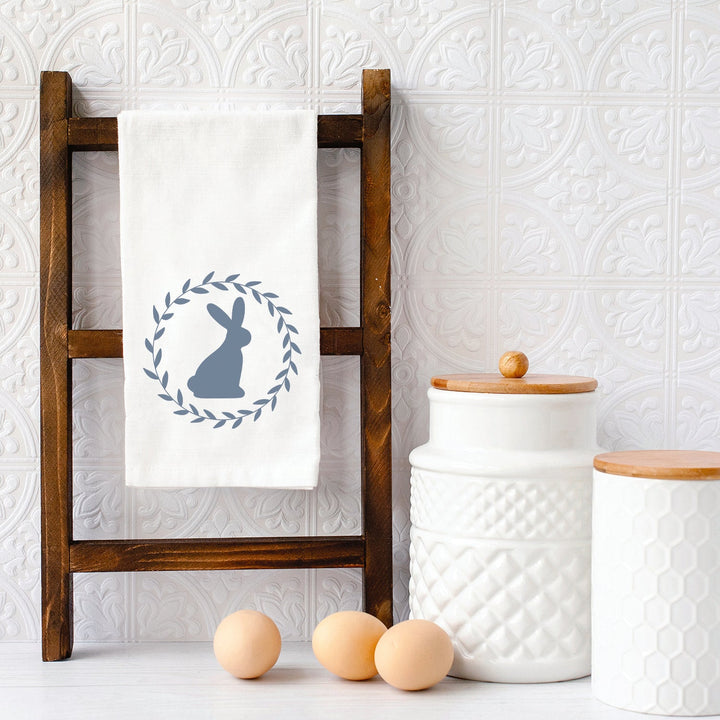 Bunny Silhouette By Brooke Nicole Designs Towel