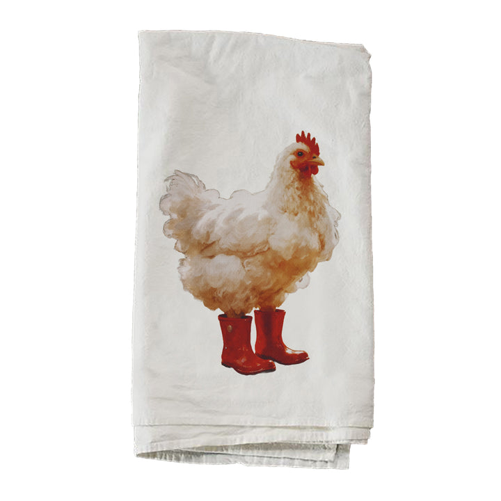 Chicken In Red Boots Towel