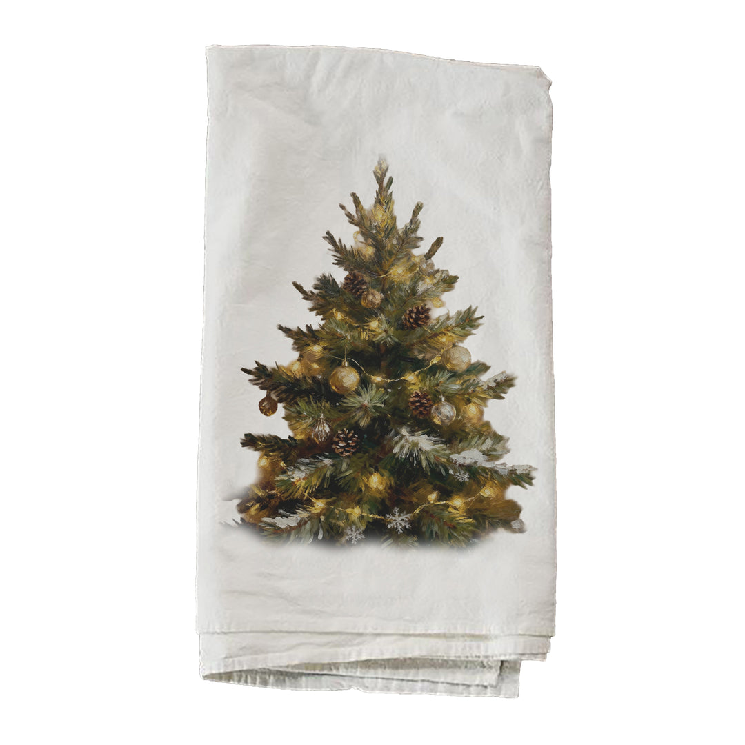 Christmas Tree With Lights Towel