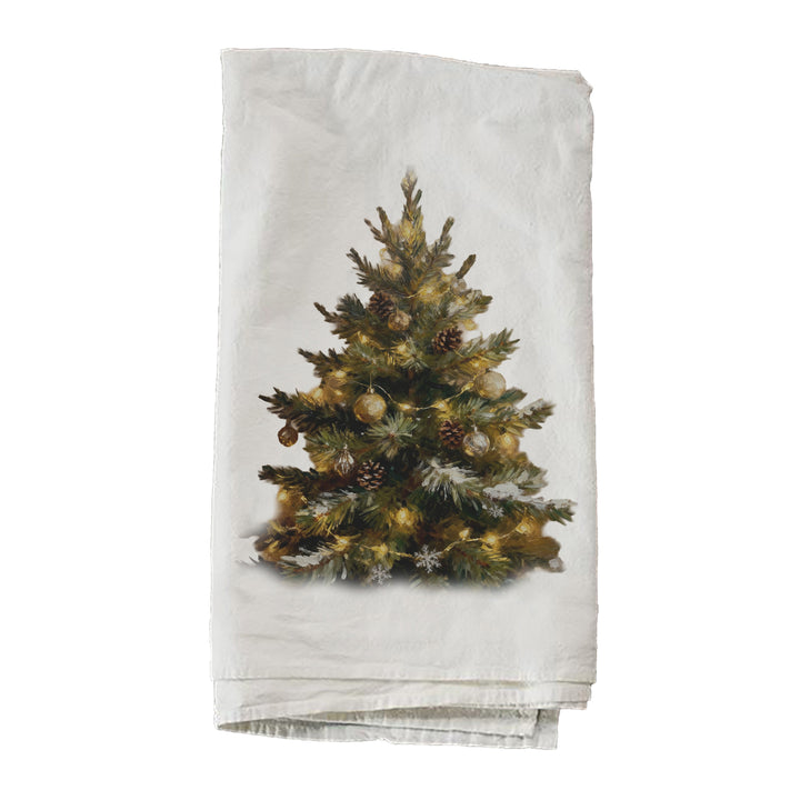 Christmas Tree With Lights Towel