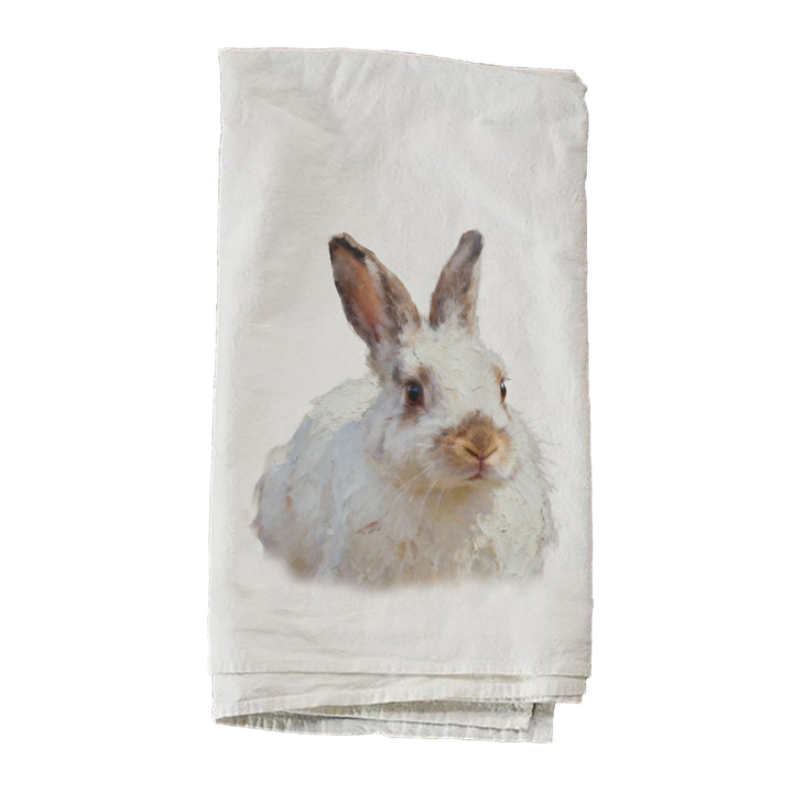 Single White Bunny Towel