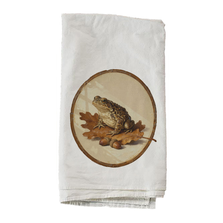 Toad On Leaf Towel