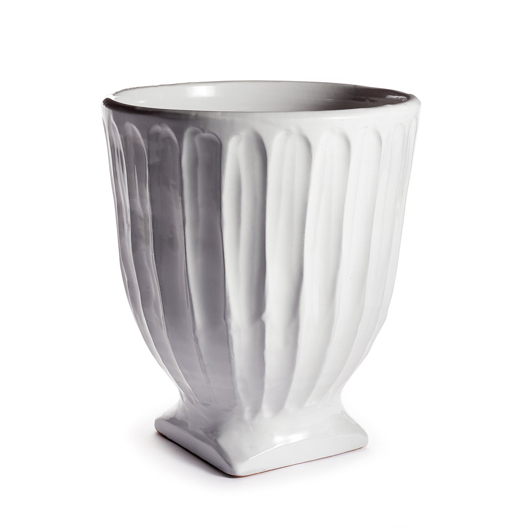 COLUMN FOOTED URN 13" - White