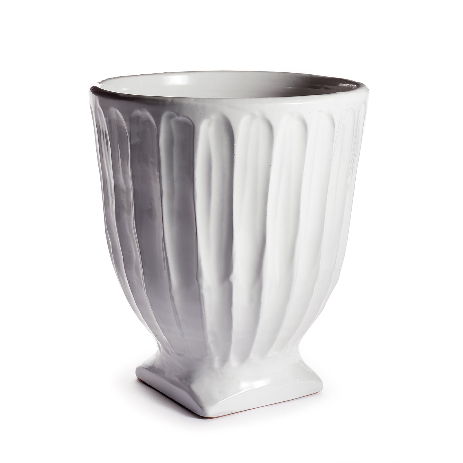 COLUMN FOOTED URN 13" - White