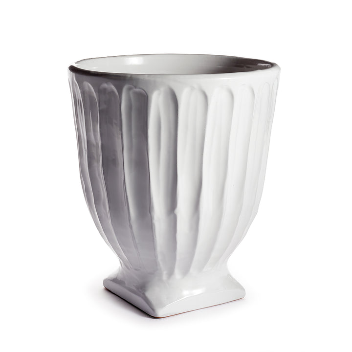 COLUMN FOOTED URN 13" - White
