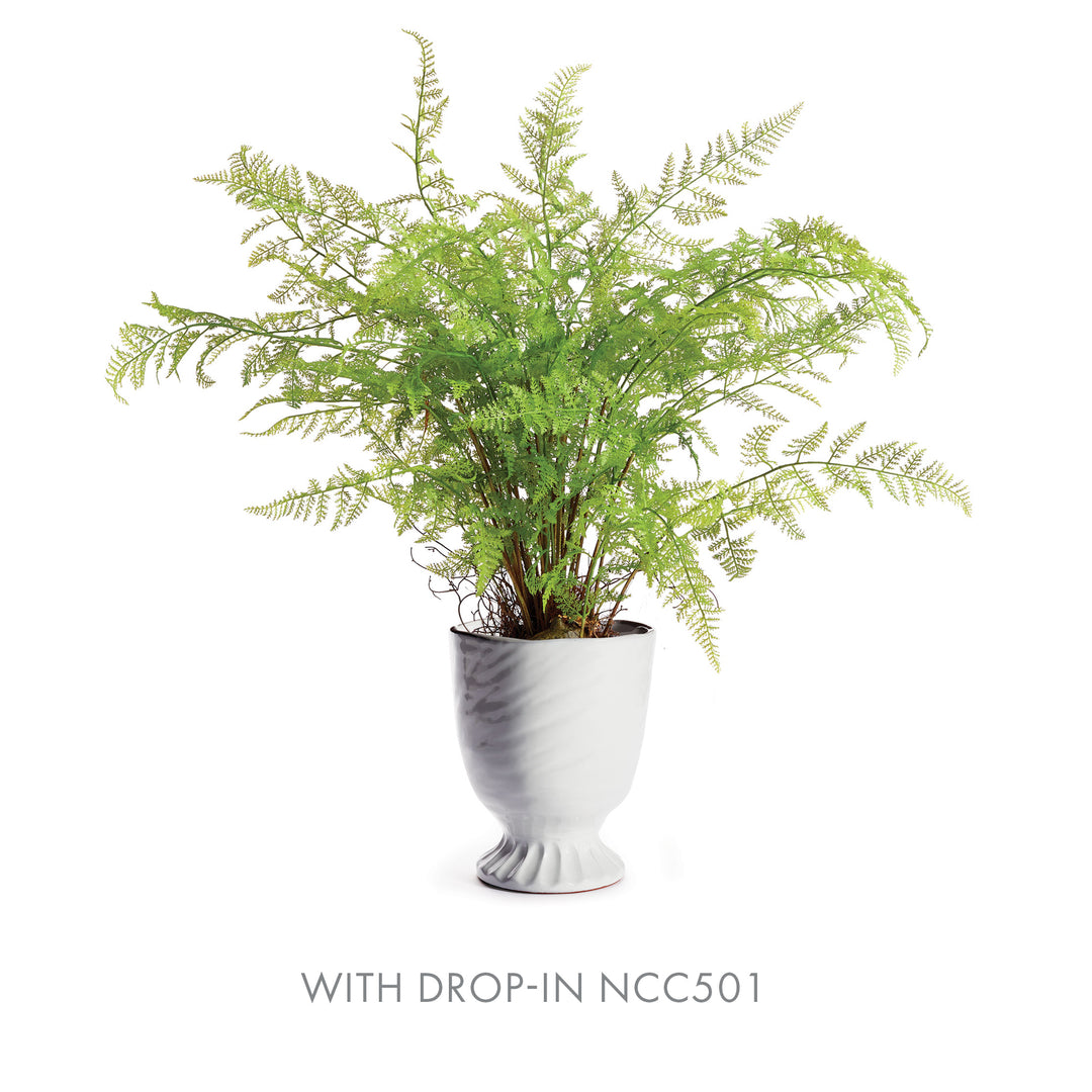 COLUMN FOOTED URN 11" - White