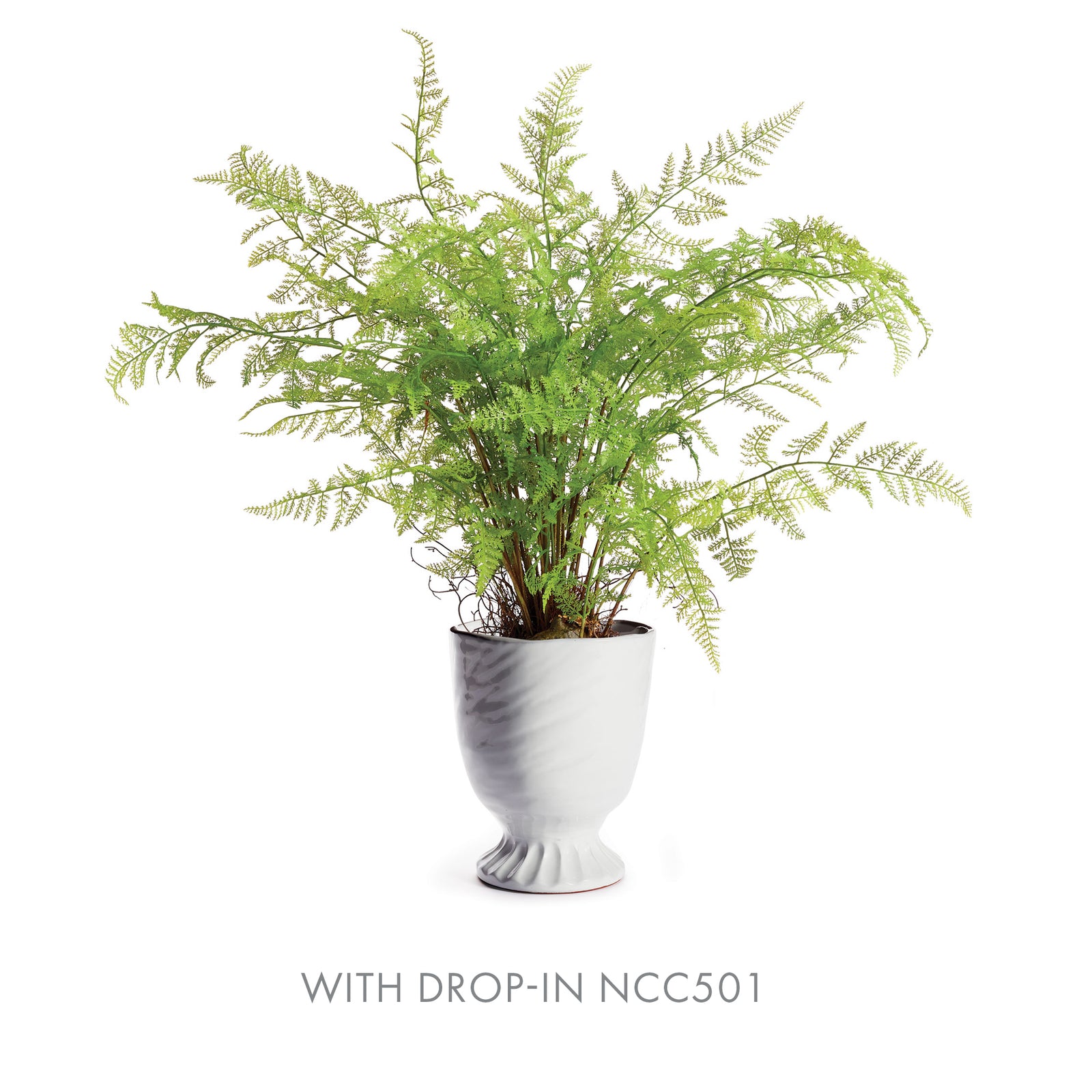 COLUMN FOOTED URN 11" - White