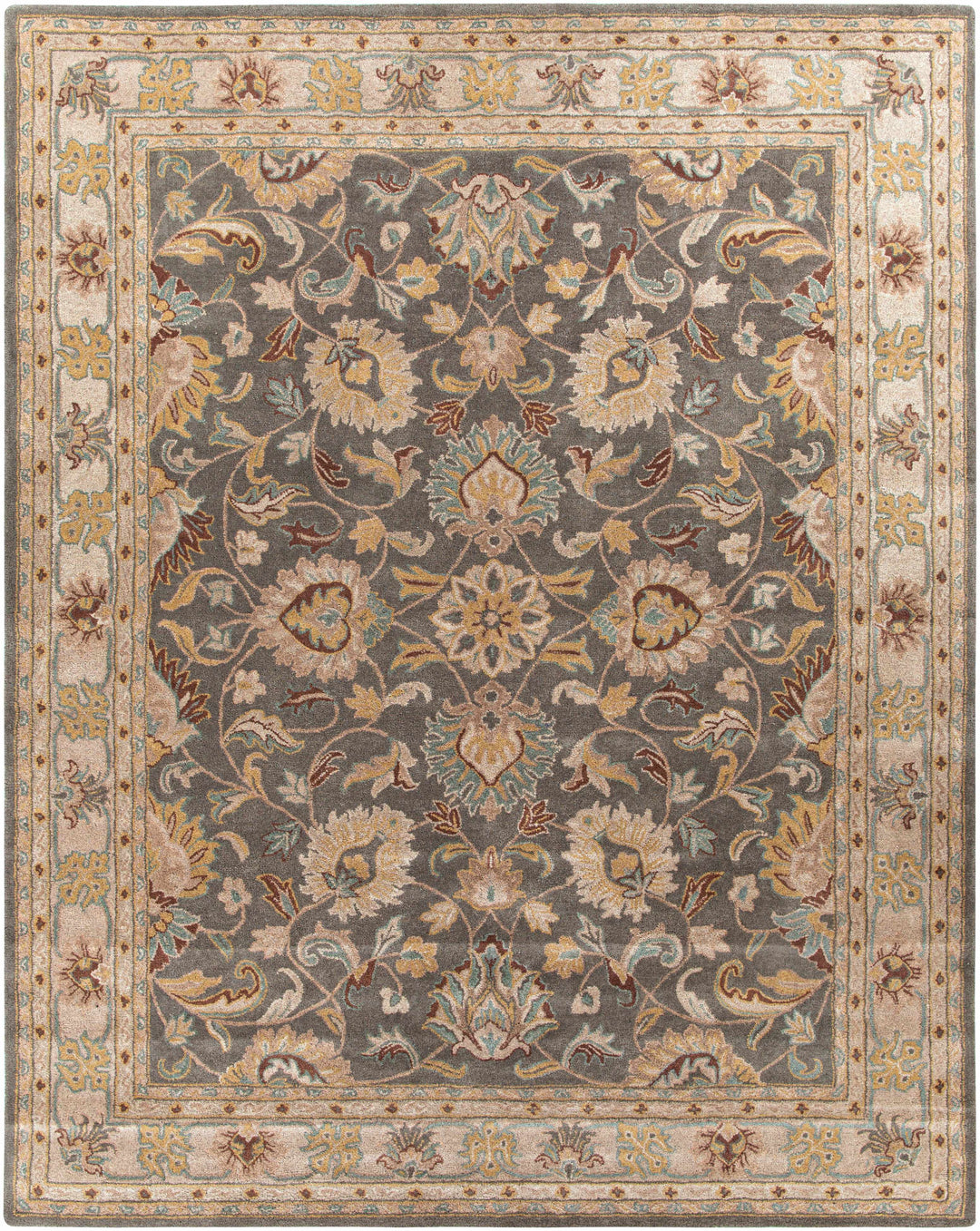 Cherryfield Hand Tufted Taupe Wool Rug