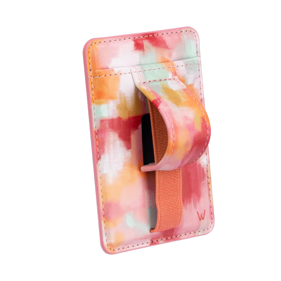 Water Color Waves Magnetic Wallet