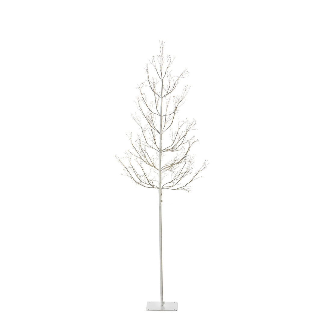 Winter White Adjustable Height LED Lighted Tree, 5-6'