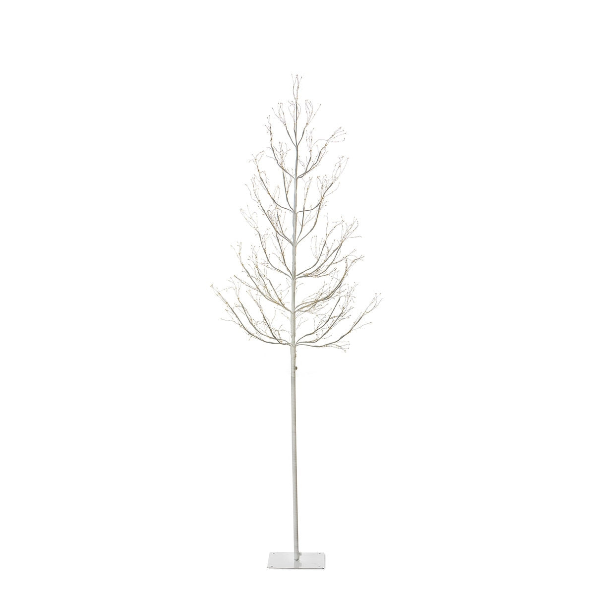Winter White Adjustable Height LED Lighted Tree, 5-6'